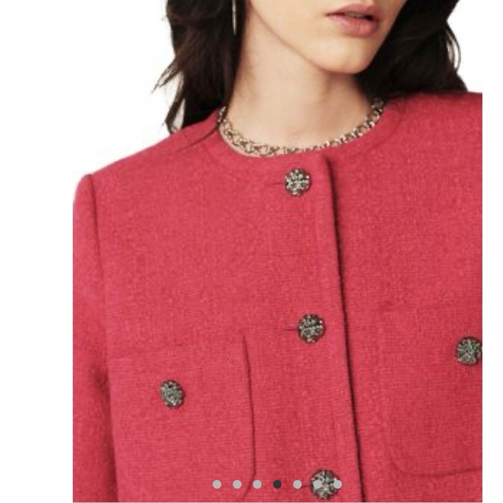 Ba&sh Meredith Jacket Raspberry - Picture 5 of 6